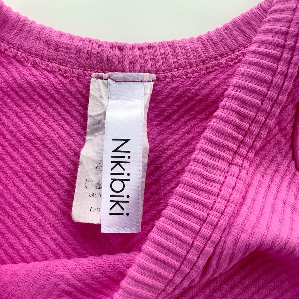 Nikibiki Ribbed Hot Pink Tank Top - Picture 5 of 5